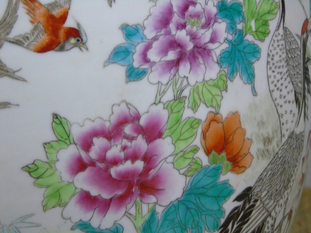 Very Large Antique Chinese Jardiniere Famille Rose View VIII