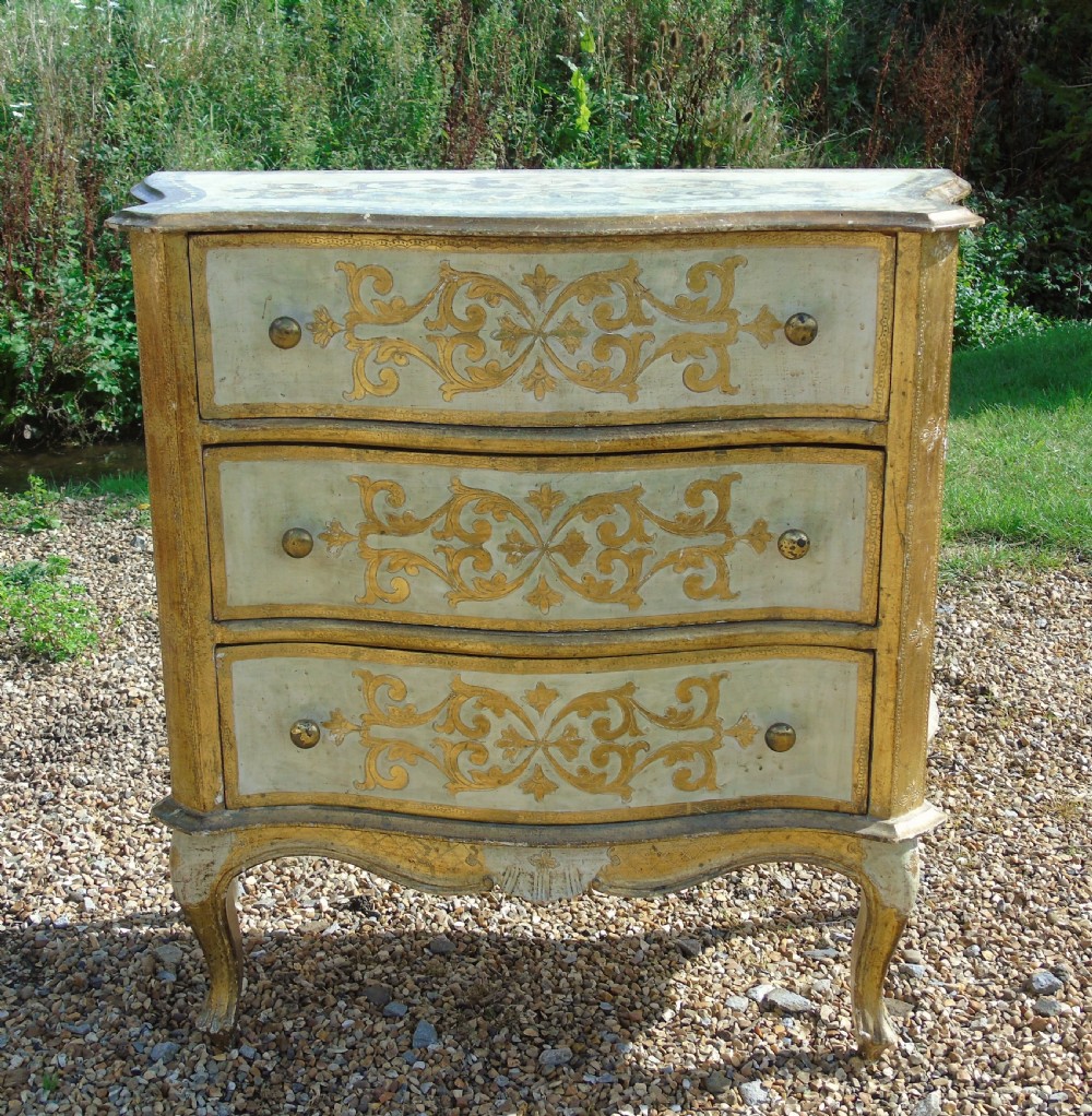 Neat Vintage Gilded Italian Chest of Drawers View III