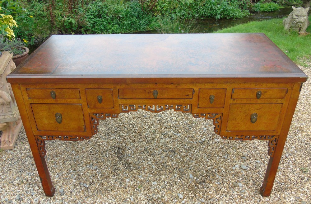 Rare Antique Chinese Lacquered Desk View II