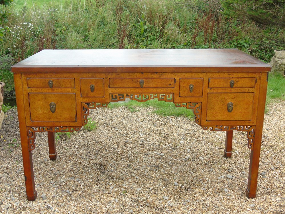 Rare Antique Chinese Lacquered Desk View III