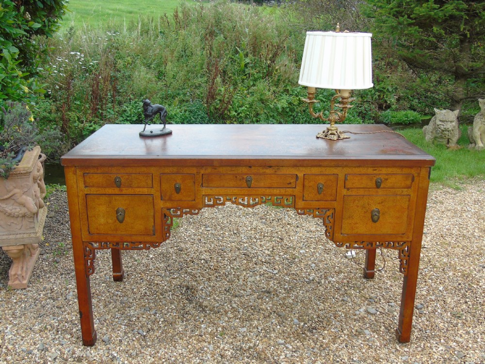 Rare Antique Chinese Lacquered Desk View VII