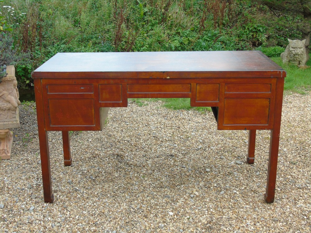Rare Antique Chinese Lacquered Desk View IX