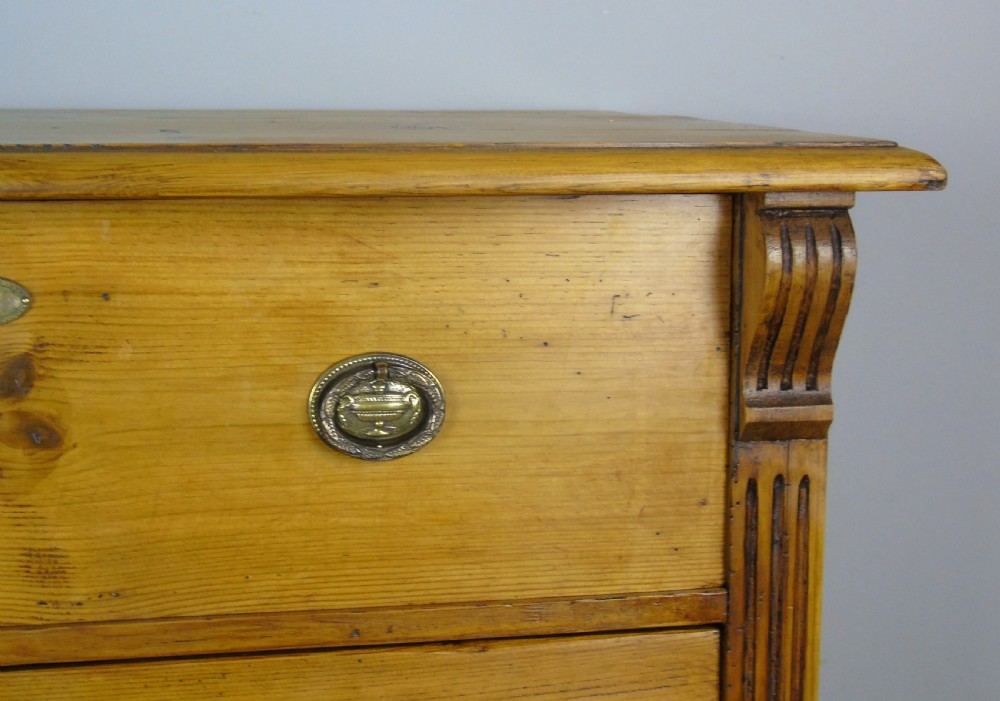 Large Antique Pine and Elm Chest of Drawers View VI