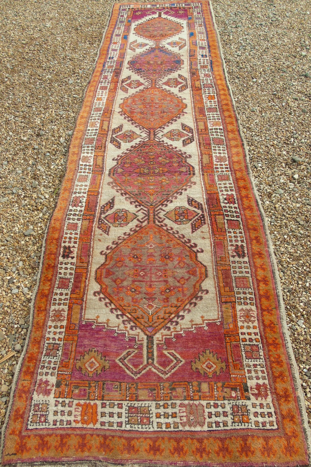 Antique Sarab Carpet Runner Rare Colours View III