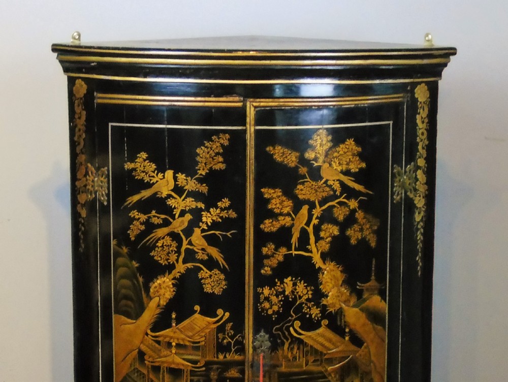 Handsome Regency Chinoiserie Corner Cabinet View III