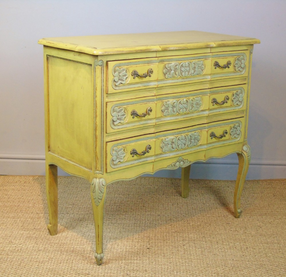 Pretty Hand Painted French Chest of Drawers View II