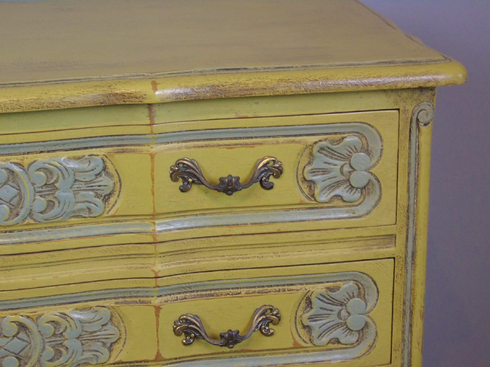 Pretty Hand Painted French Chest of Drawers View VII
