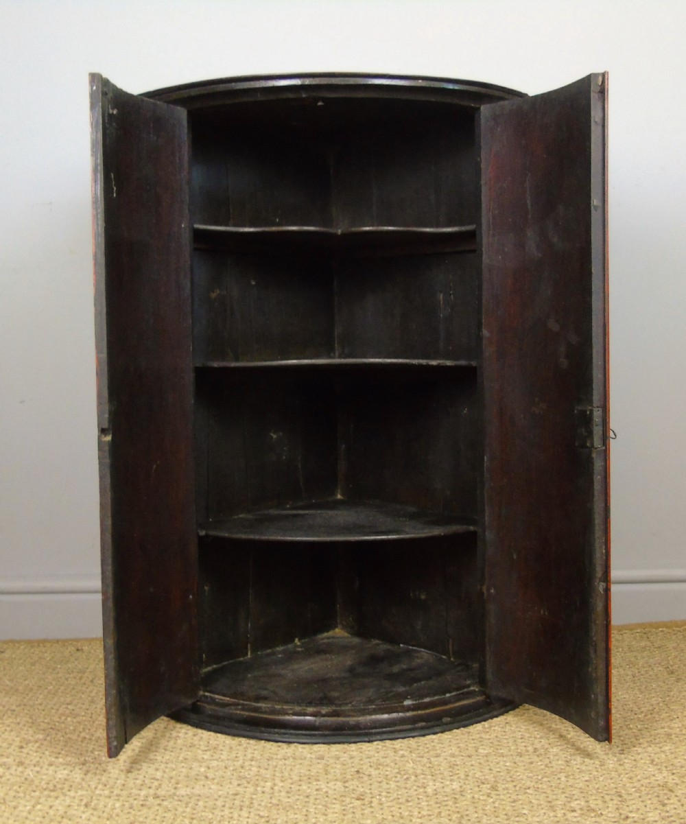 George II Japanned Bowfront Corner Cupboard View VIII