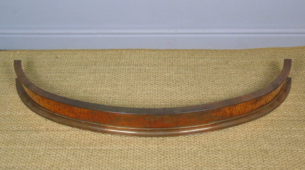 Good Quality 19th Century Solid Curved Copper Fender View II