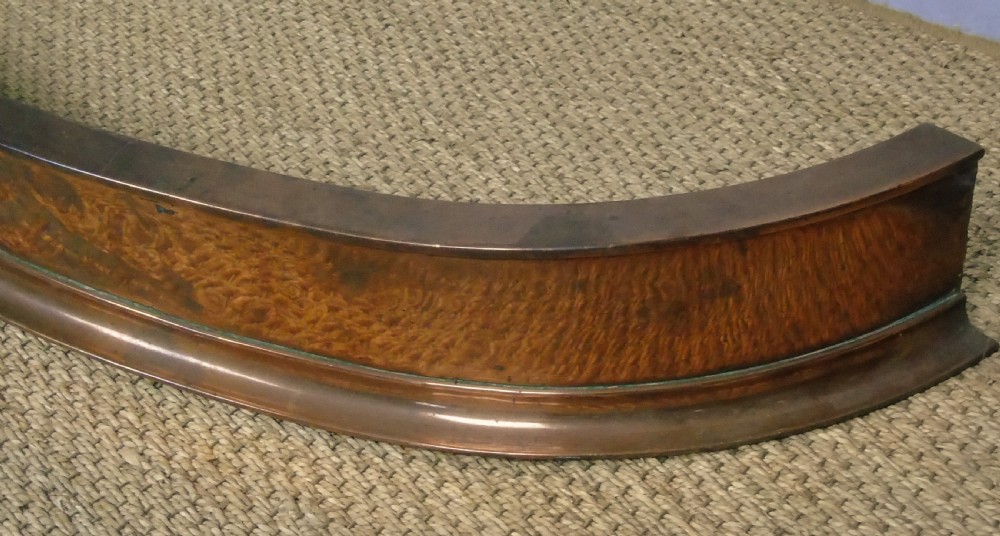 Good Quality 19th Century Solid Curved Copper Fender View III