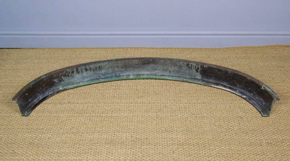 Good Quality 19th Century Solid Curved Copper Fender View IV