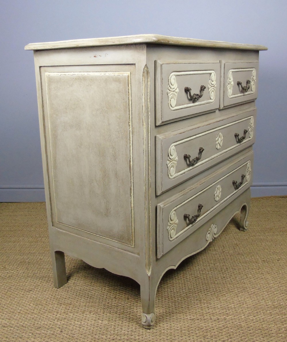 Attractive Hand Painted French Chest of Drawers View III