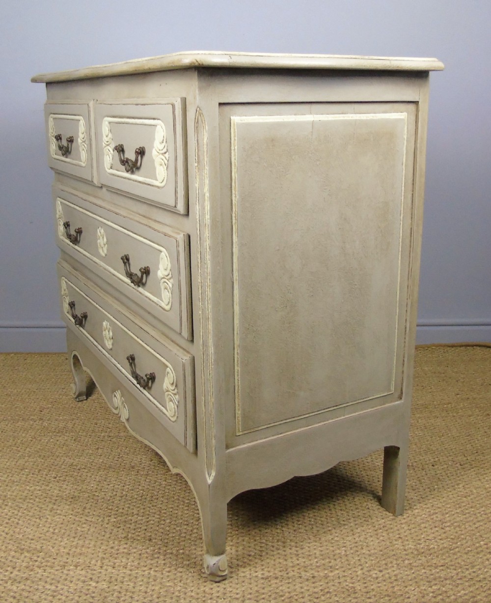 Attractive Hand Painted French Chest of Drawers View IV