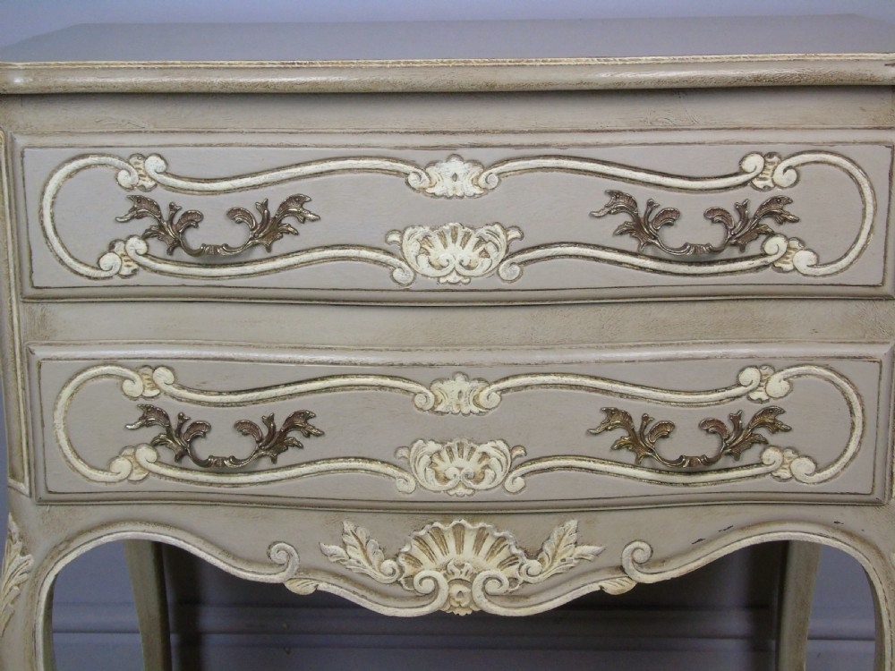 Pretty Hand Painted French Chest of Drawers View II