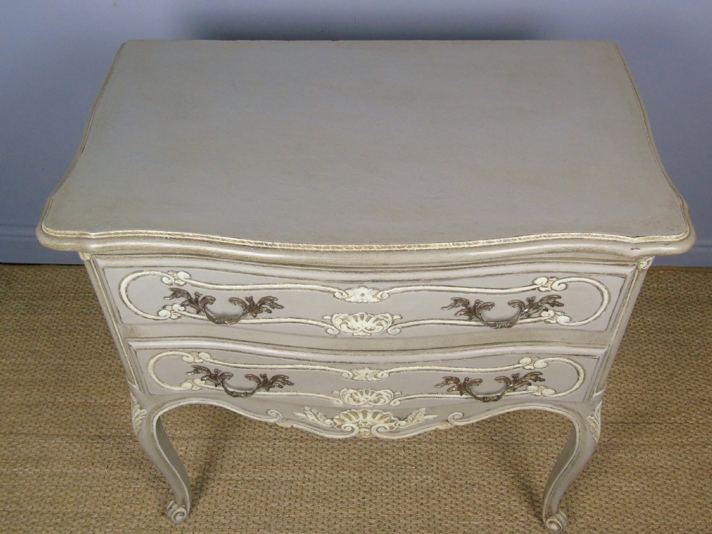 Pretty Hand Painted French Chest of Drawers View V