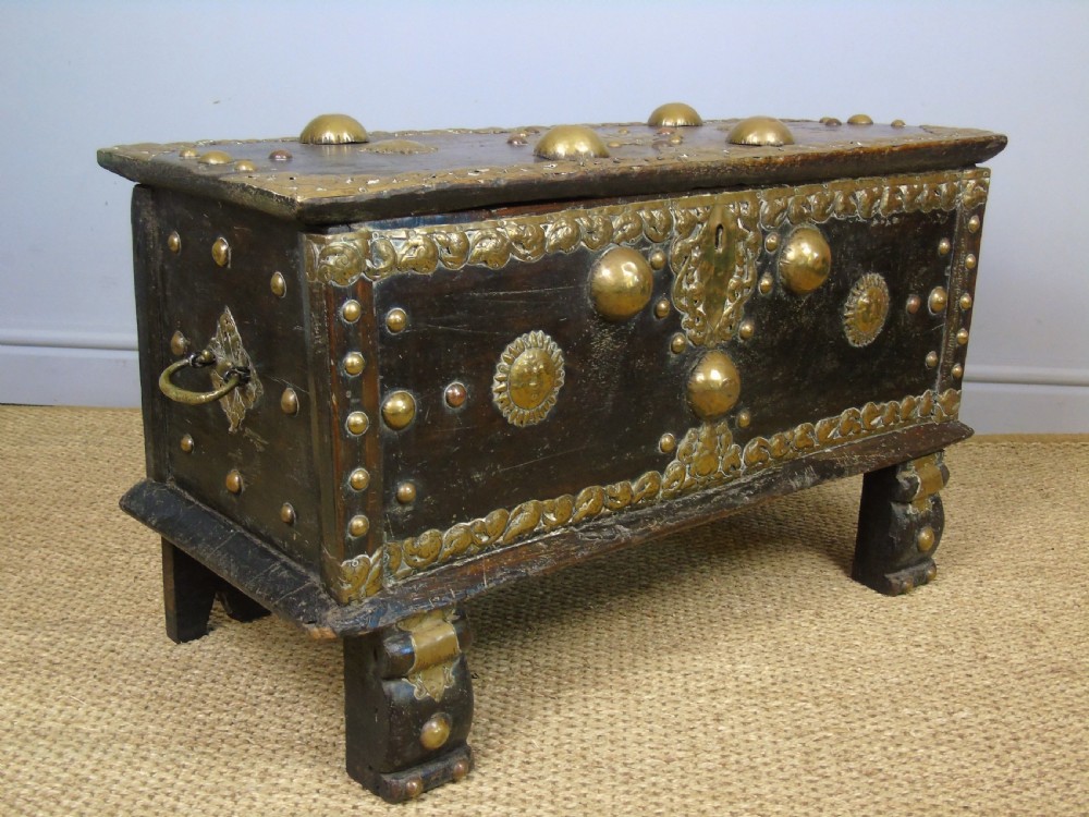 Characterful Early Indian Chest 18th Century View III