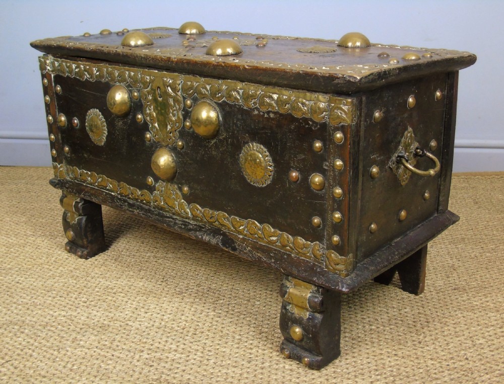 Characterful Early Indian Chest 18th Century View IV