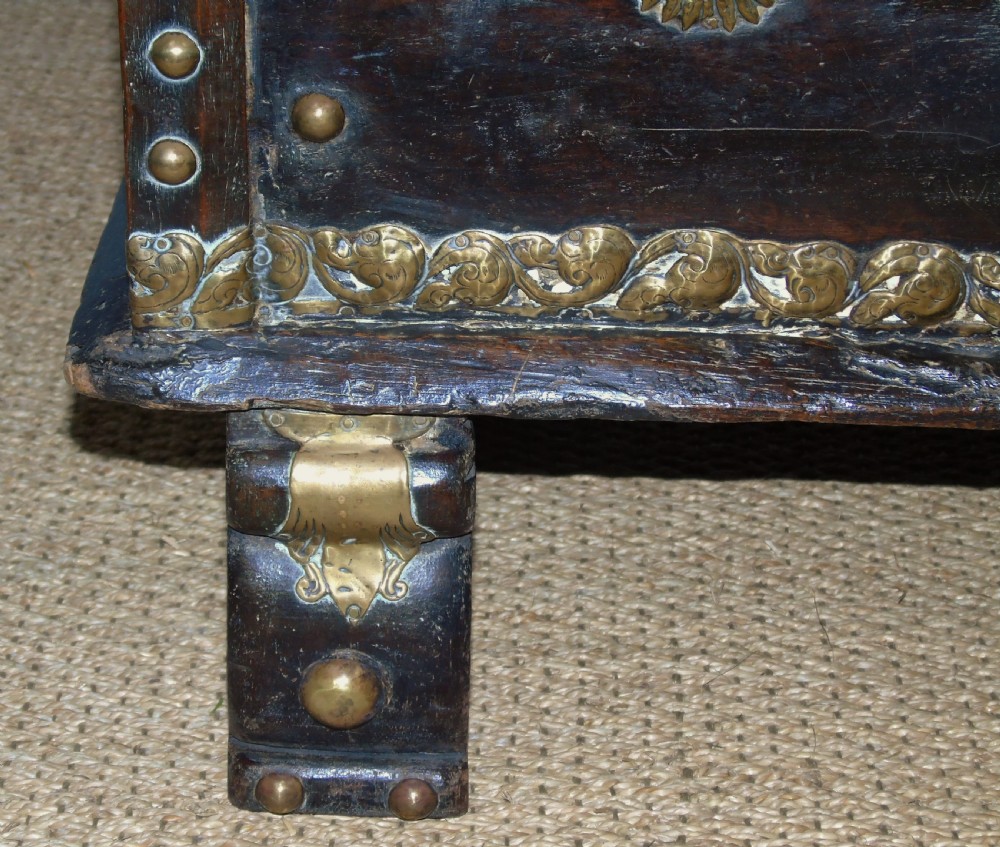 Characterful Early Indian Chest 18th Century View VIII