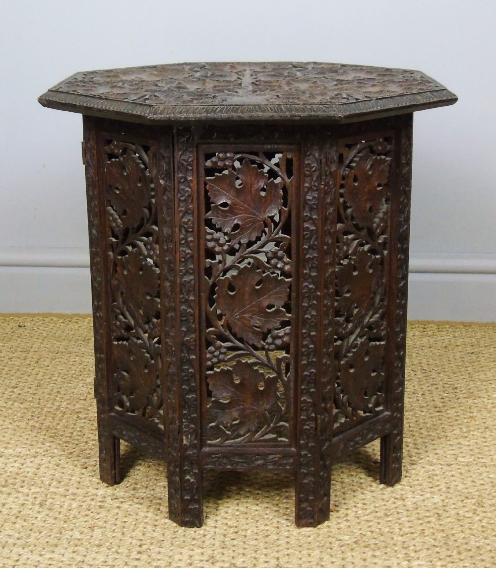 Anglo Indian Hand Carved Hardwood Table