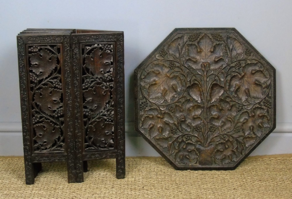 Anglo Indian Hand Carved Hardwood Table View VI