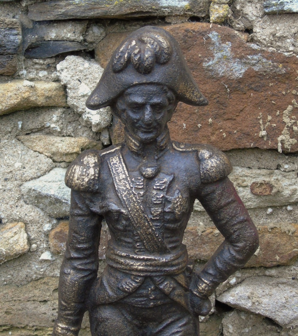 Antique Cast Iron Duke of Wellington Doorstop View II