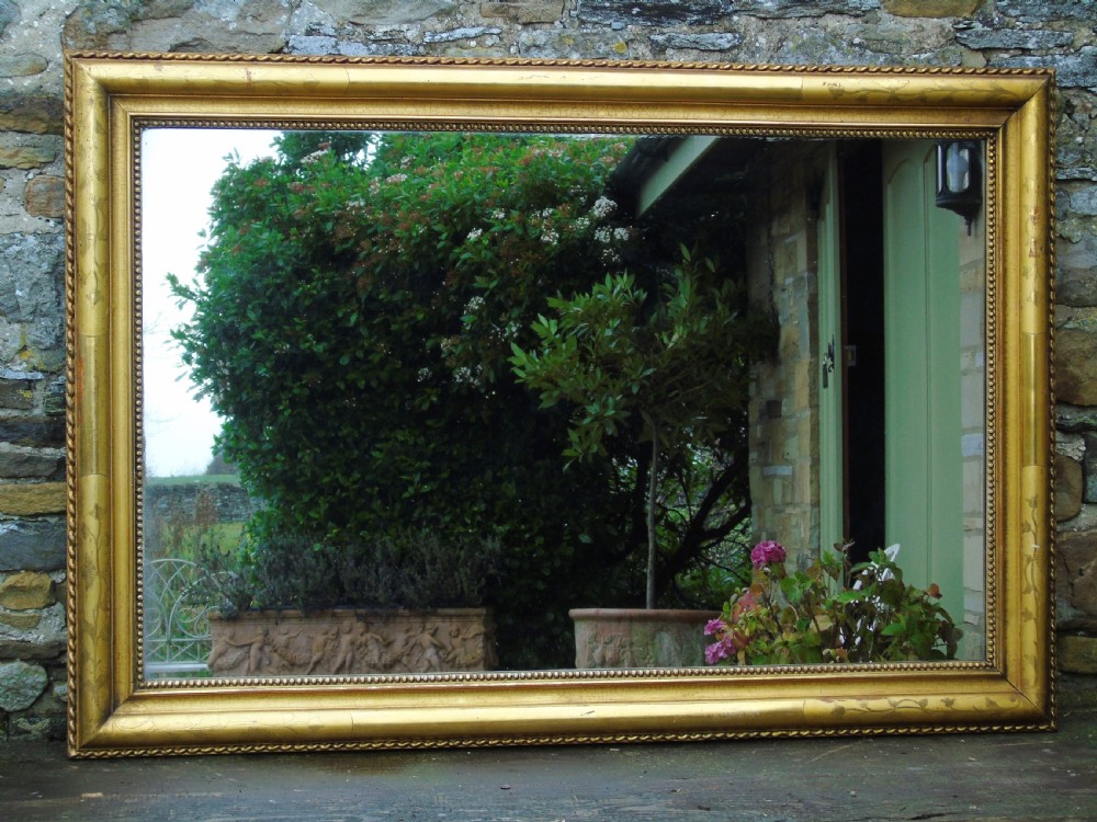 Large Antique French Gilt Mirror View III
