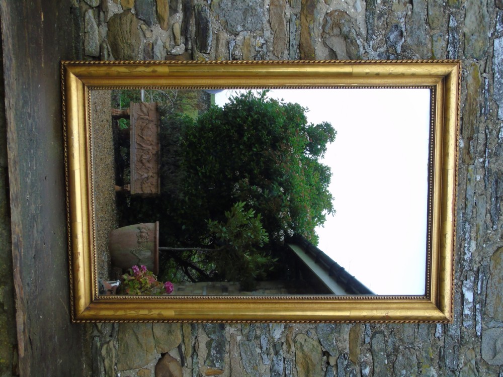 Large Antique French Gilt Mirror View V