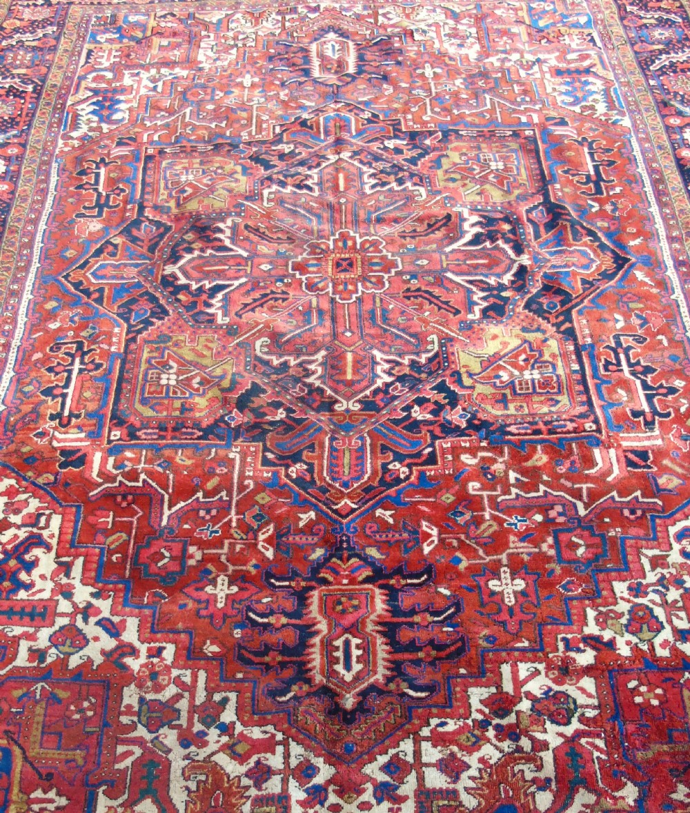 Antique Heriz Carpet Room Size