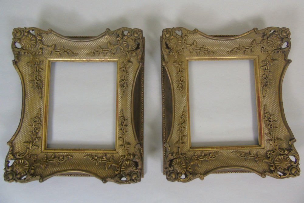 Good Pair of 19th Century Gilt Wood Fames View II