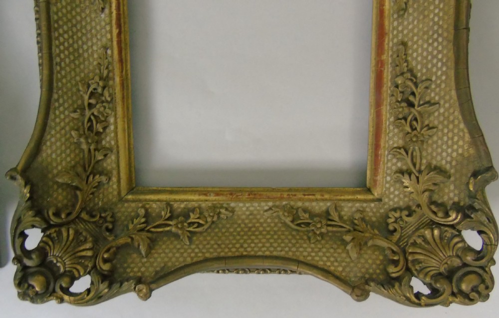 Good Pair of 19th Century Gilt Wood Fames View III