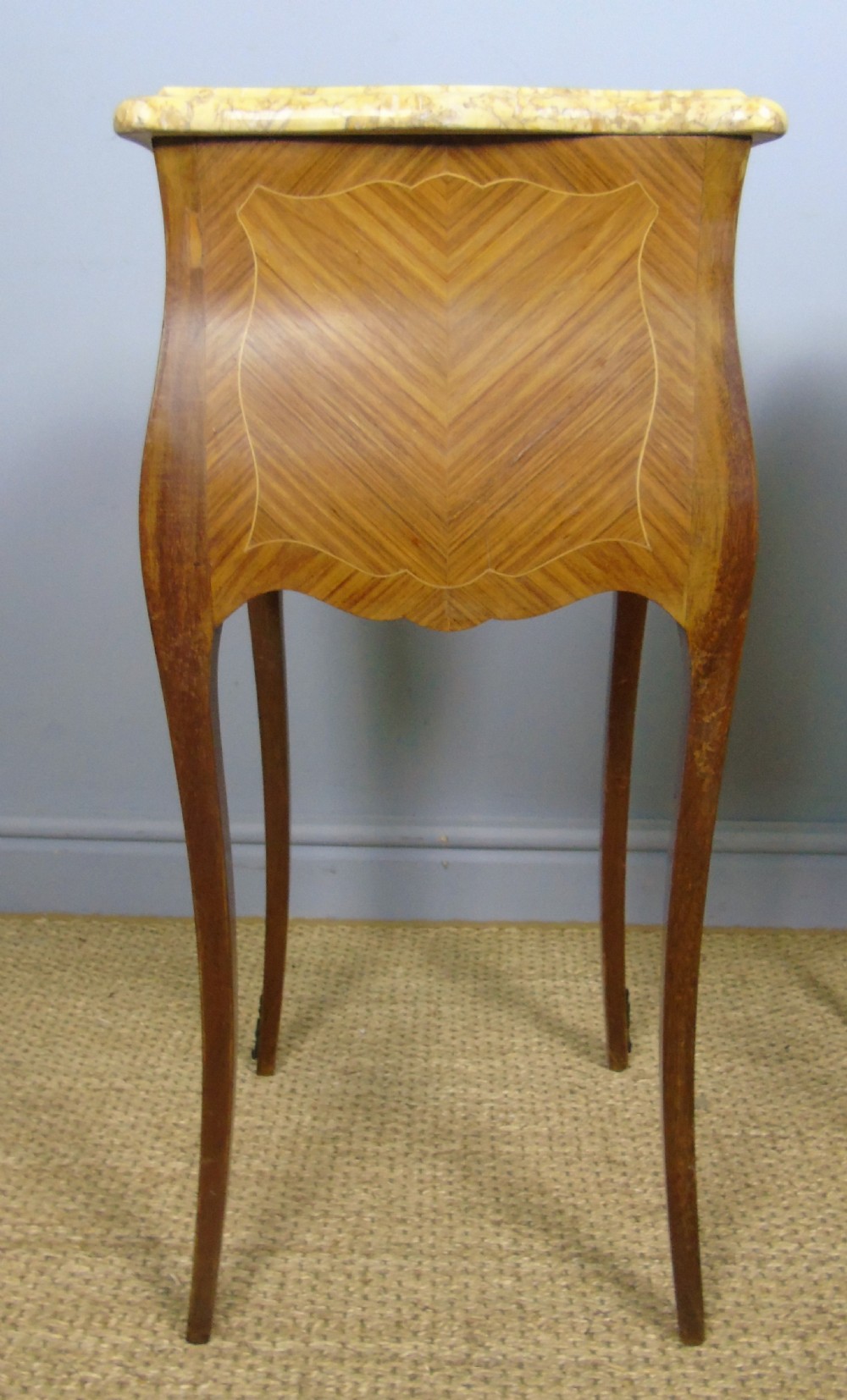 Pair of Antique French Bedside Cabinets Marble Top View VI