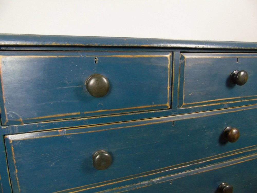 Charming Victorian Painted Chest of Drawers 19th Century View IV
