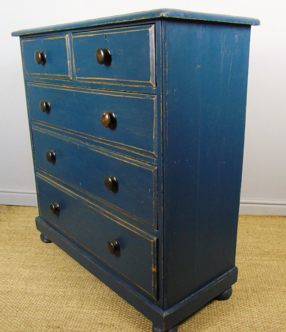 Charming Victorian Painted Chest of Drawers 19th Century View VI