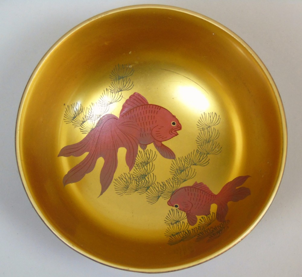 Beautiful Set of Three Japanese Lacquer Bowls View VII