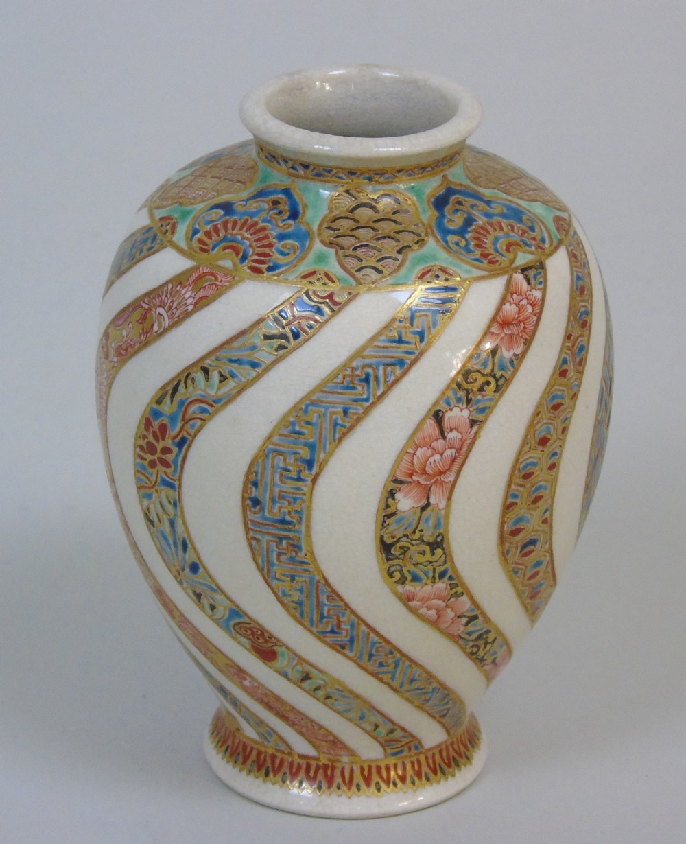 Antique Japanese Meiji Satsuma Vase View VIII