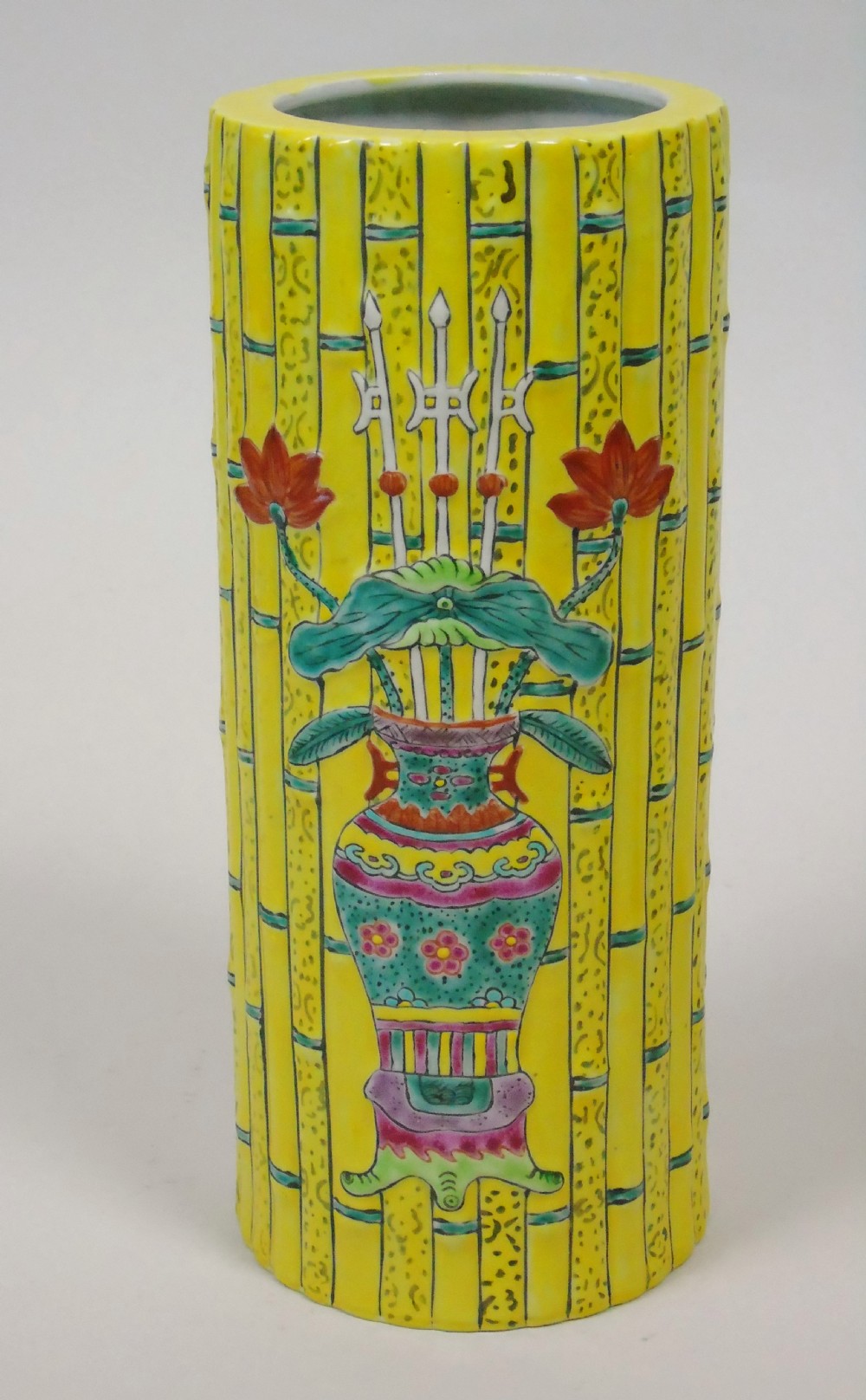 Good Pair of Chinese Tongzhi Period Bamboo Vases View III