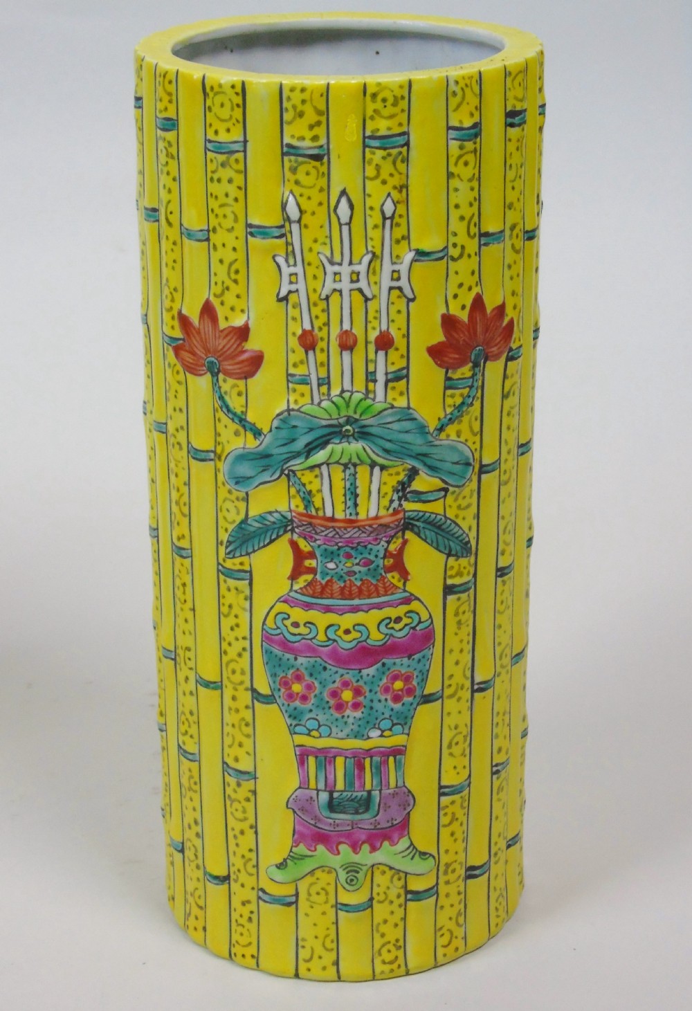 Good Pair of Chinese Tongzhi Period Bamboo Vases View IV