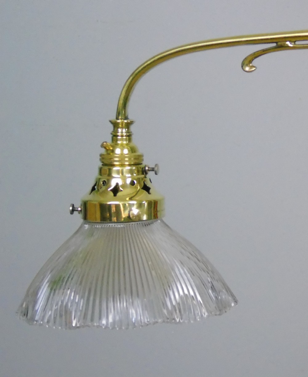 Good Holophane Brass Rise & Fall Chandelier Light Fitting 1904 View III