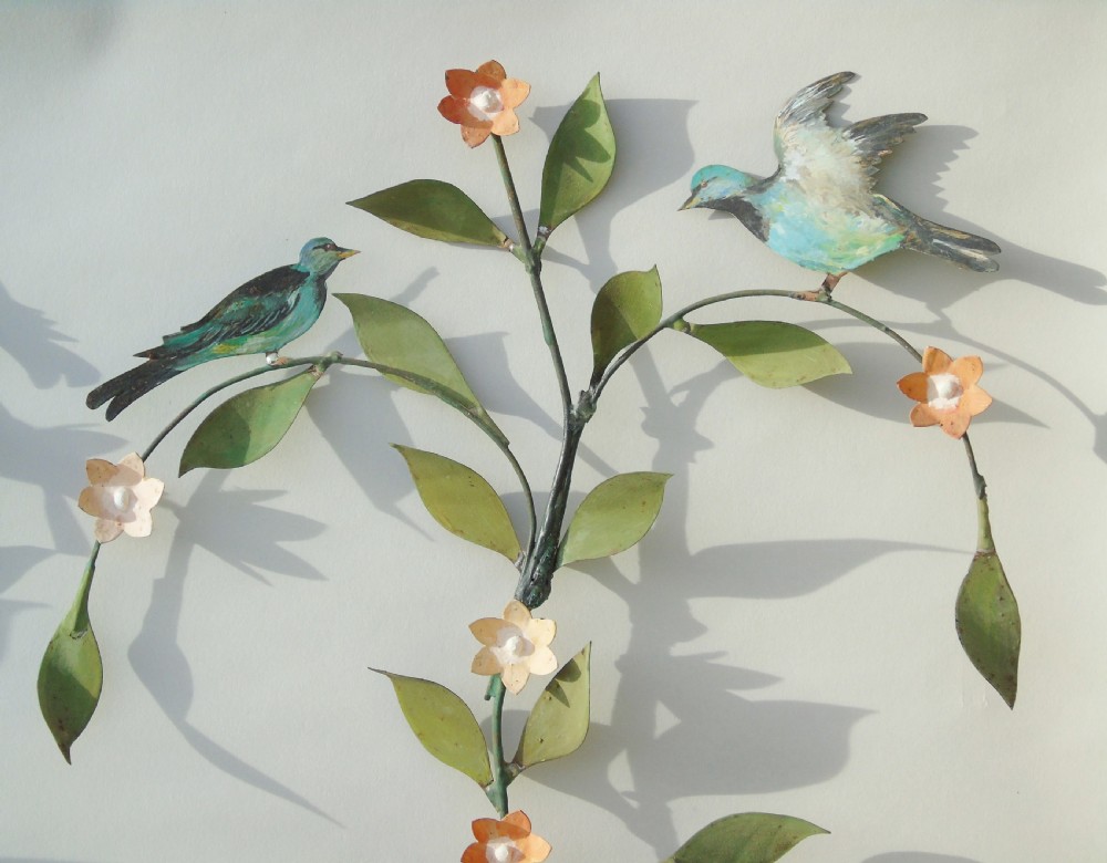 Pretty Pair of Vintage Metal Wall Sconce View III
