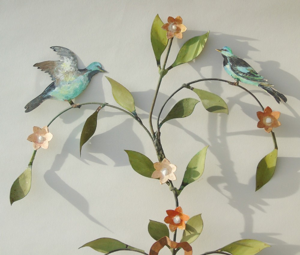 Pretty Pair of Vintage Metal Wall Sconce View IV