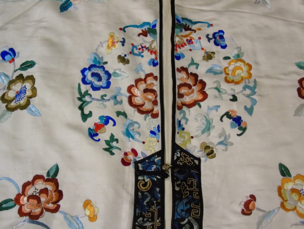 19th Century Chinese Silk Embroidered Robe View V