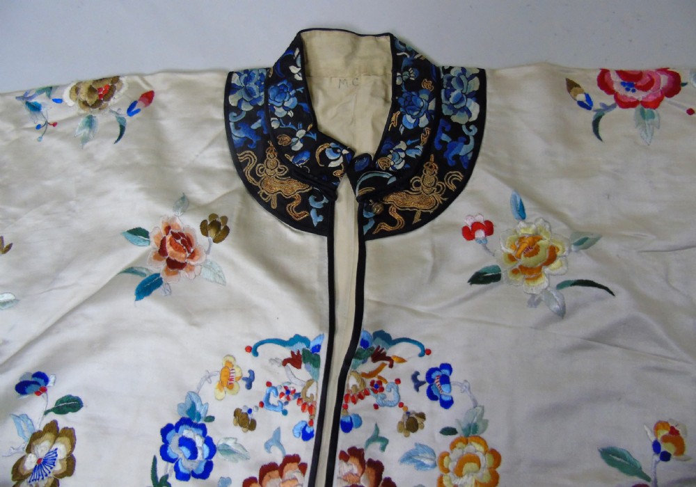 19th Century Chinese Silk Embroidered Robe View VI