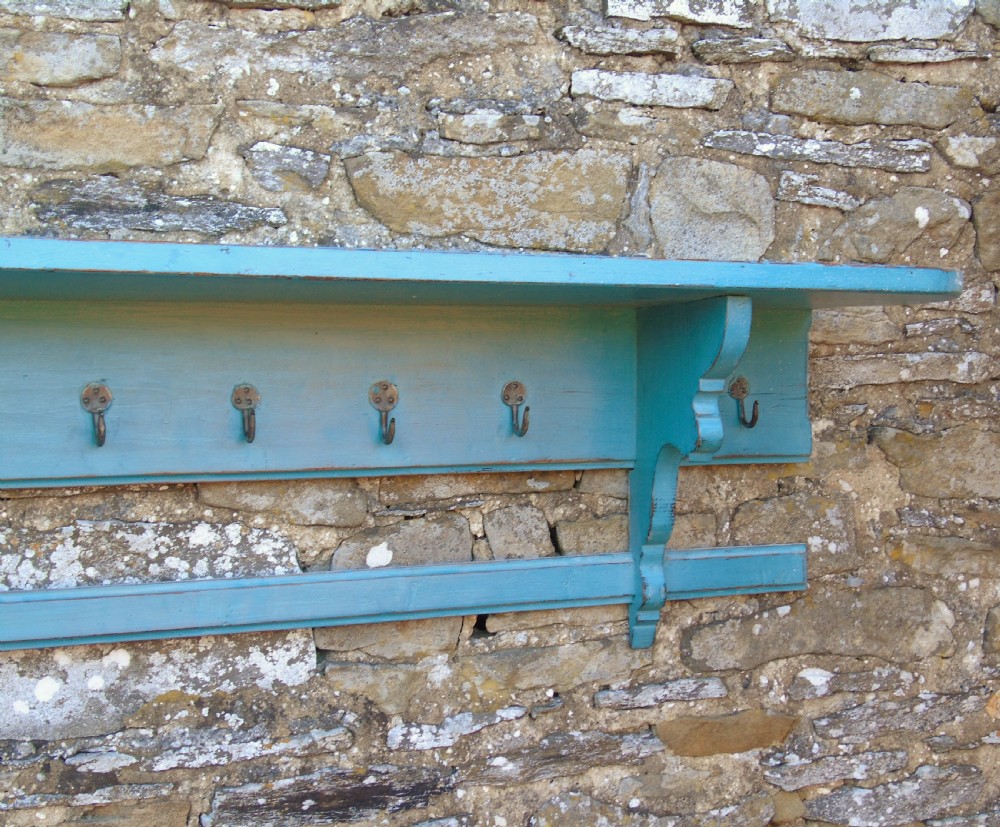 Good Large Antique Coat Hanger Rack With Attractive Paint Finish View II