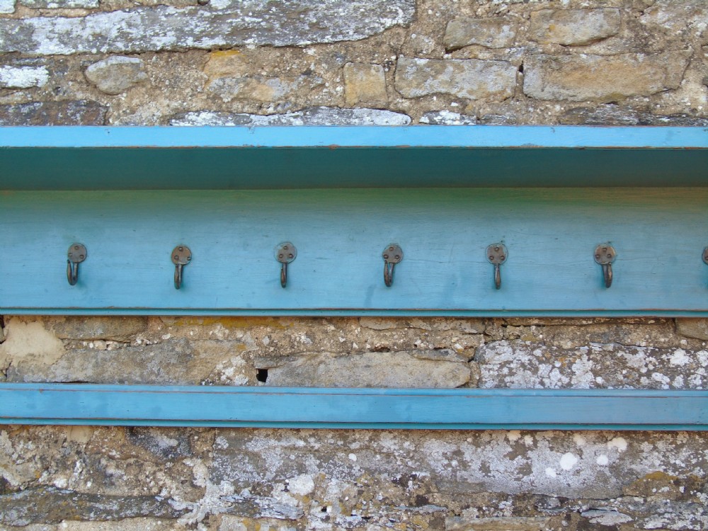 Good Large Antique Coat Hanger Rack With Attractive Paint Finish View IV