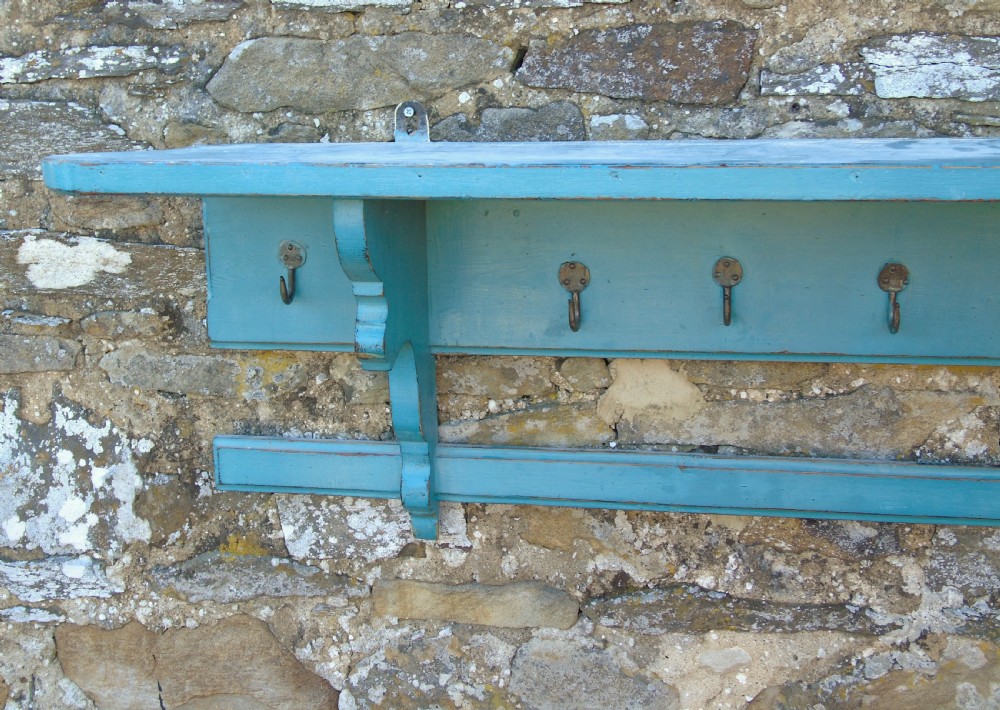 Good Large Antique Coat Hanger Rack With Attractive Paint Finish View V