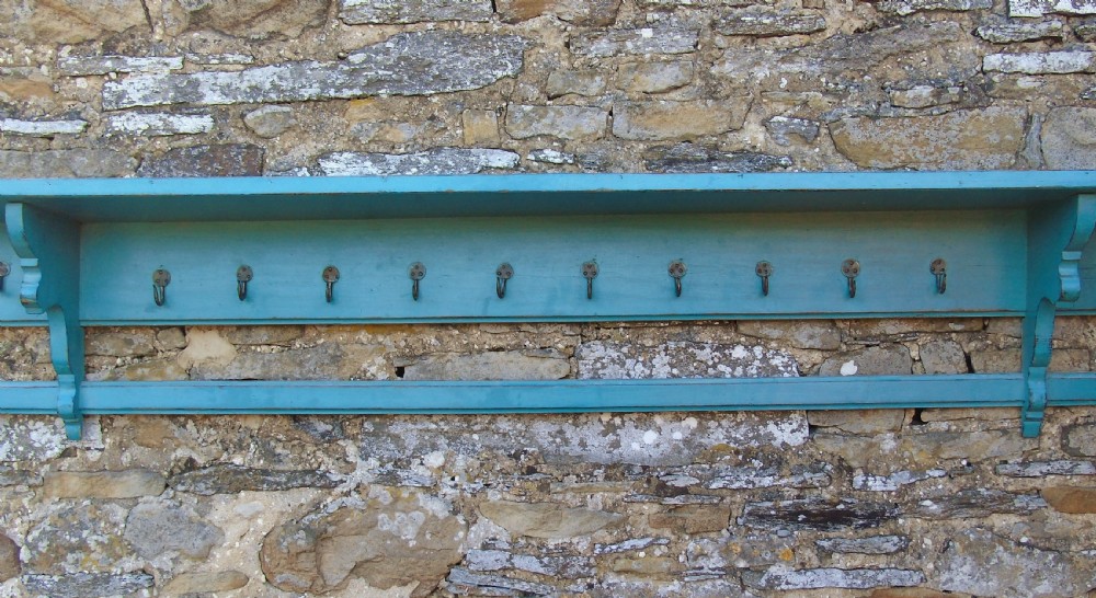 Good Large Antique Coat Hanger Rack With Attractive Paint Finish View VI