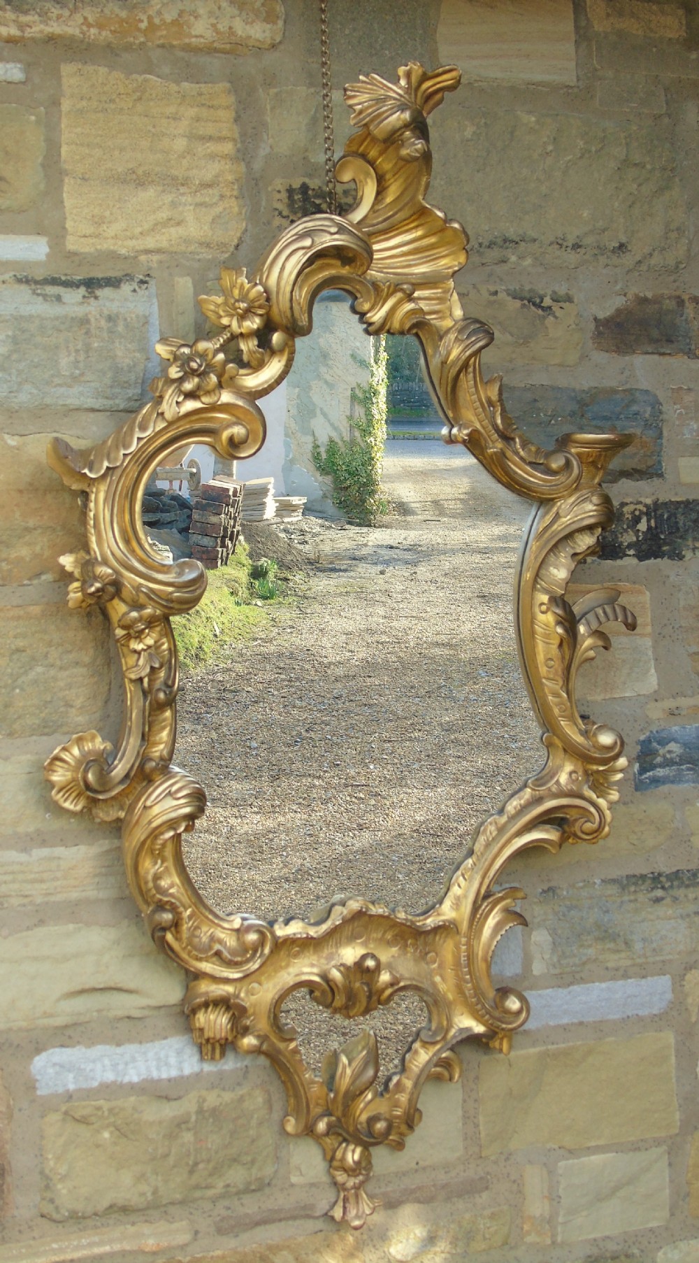 Good Antique Gilt wood Rococo Mirror