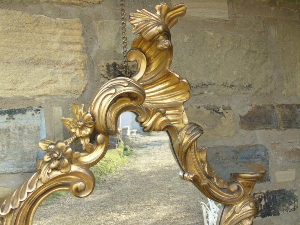Good Antique Gilt wood Rococo Mirror View II