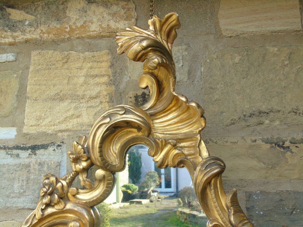 Good Antique Gilt wood Rococo Mirror View III