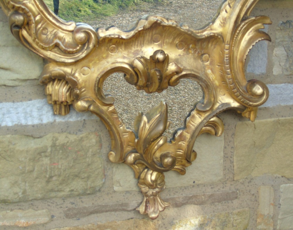 Good Antique Gilt wood Rococo Mirror View V